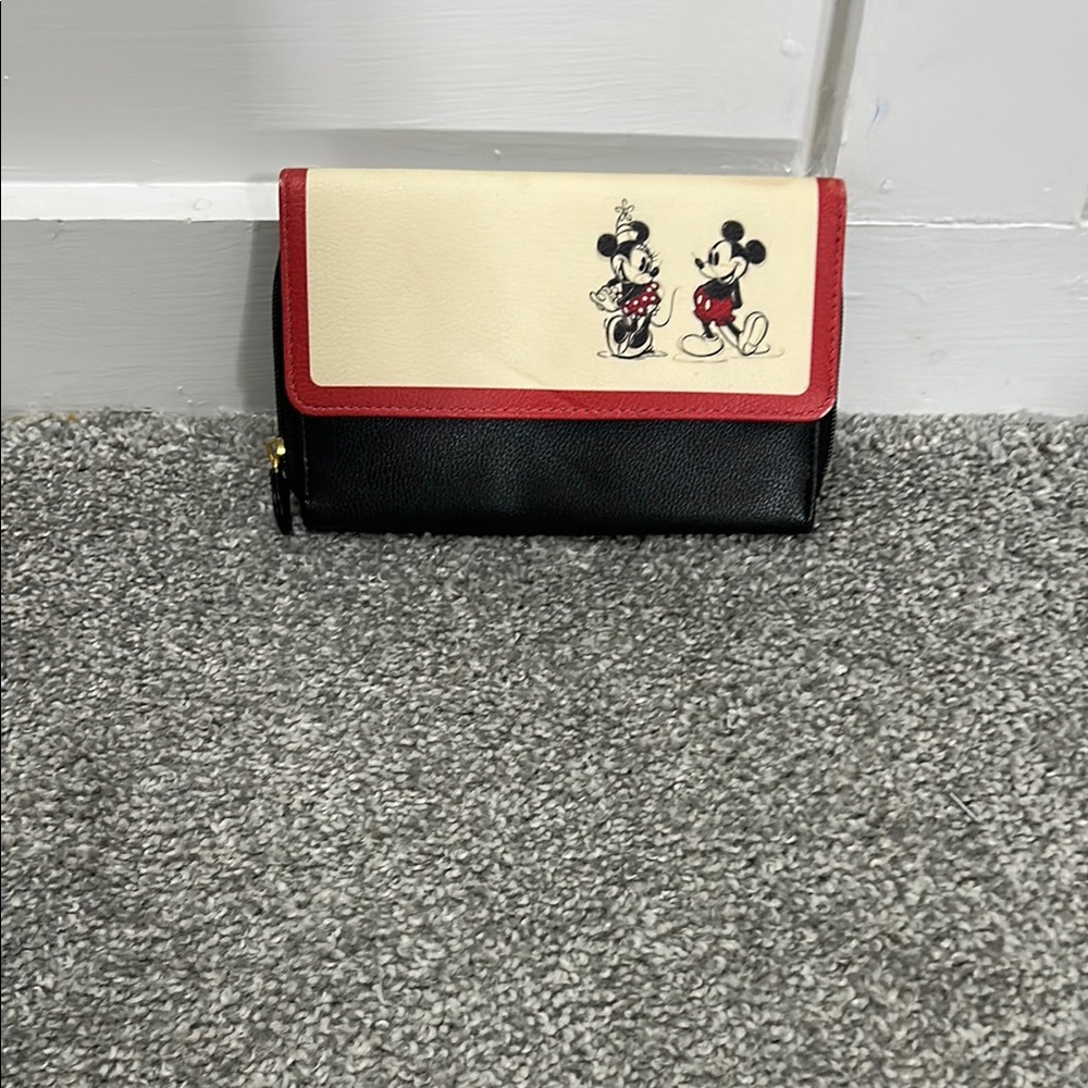 Disney Black and Red Wallet with Playful Design